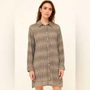 Grizas Linen Button up Tunic, sz L